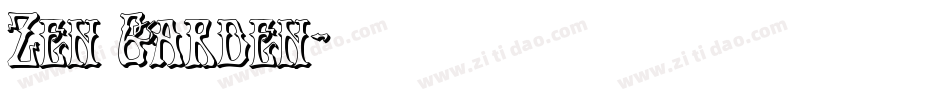 Zen Garden字体转换